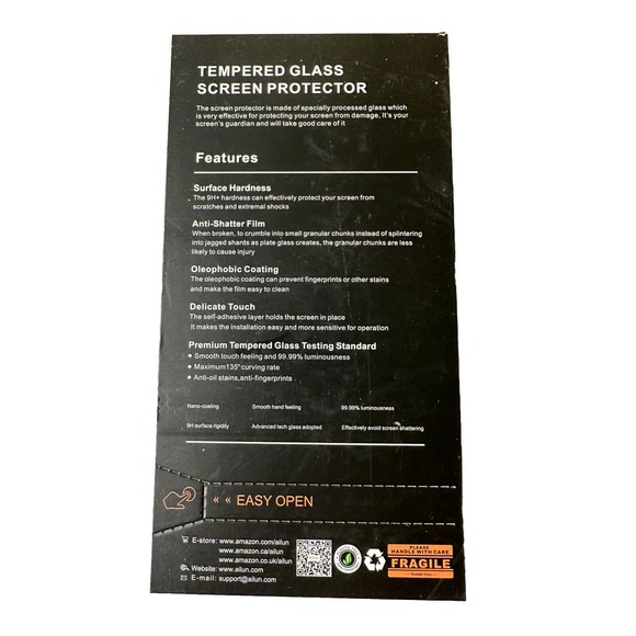 Tempered Glass Screen Protector iPhone 14 Pro 6.1" Free Lens Cover 3Pack - Picture 2 of 4